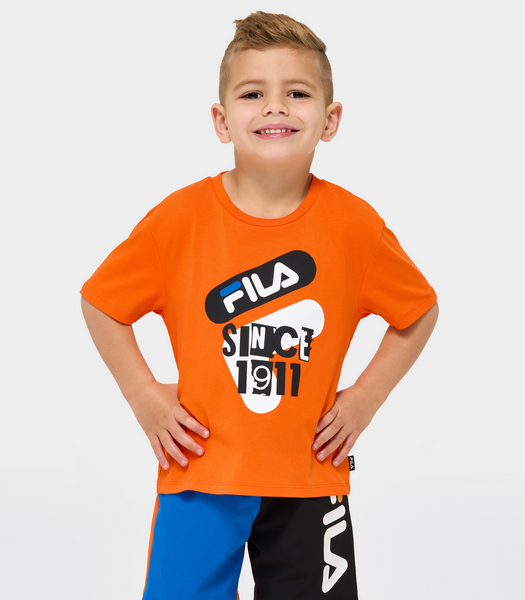 Fila t shirt orange on sale