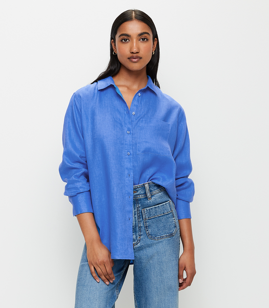 European Linen Long Sleeve Shirt | Target Australia