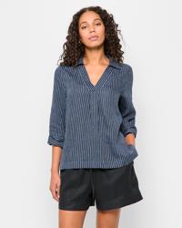 Navy Pinstripe