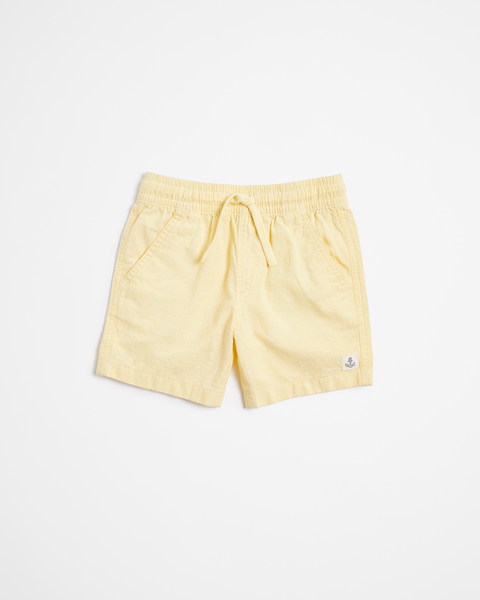 Linen Blend Textured Volley Shorts | Target Australia