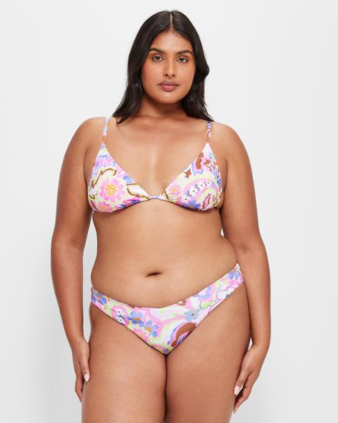 Cheeky Swim Bikini Bottoms Lime Retro Floral Target Australia