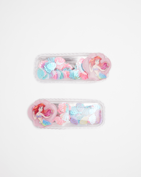 Disney The Little Mermaid 2 Pack Shaker Hair Clips Target Australia