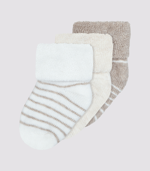 Mothercare Striped Turn-Over-Top Baby Socks - 5 Pack
