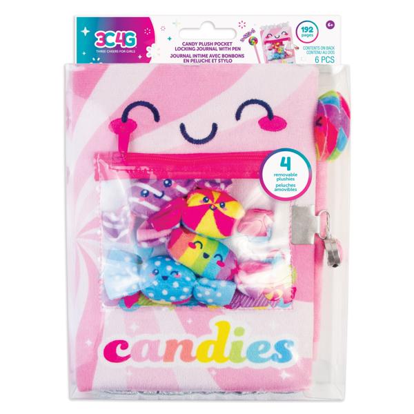 3C4G Candy Plush Pocket Locking Journal Target Australia