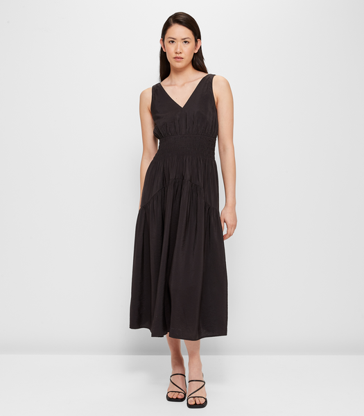 Sleeveless Shirred Dress - Preview | Target Australia