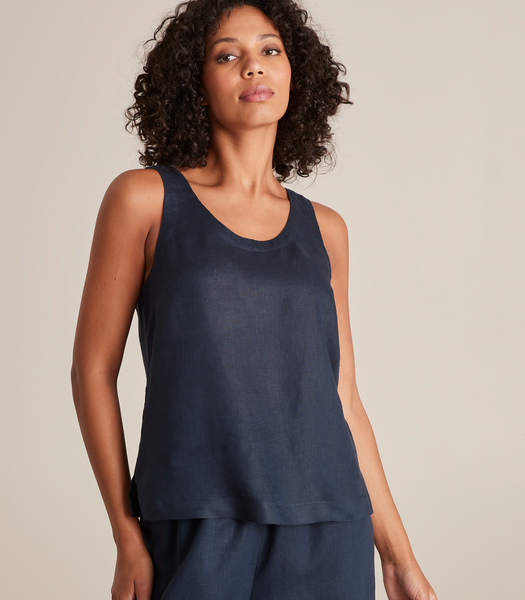 European Linen Tank Top