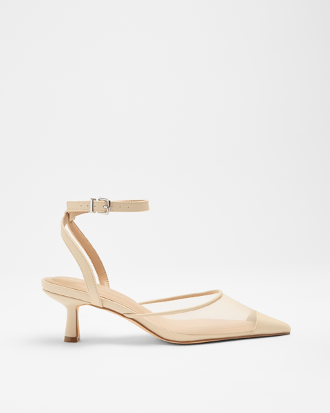 Peep Toe Heels Kitten Heel Ankle Strap Women