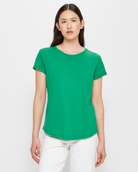 Cotton/Modal Relaxed Crew T-Shirt