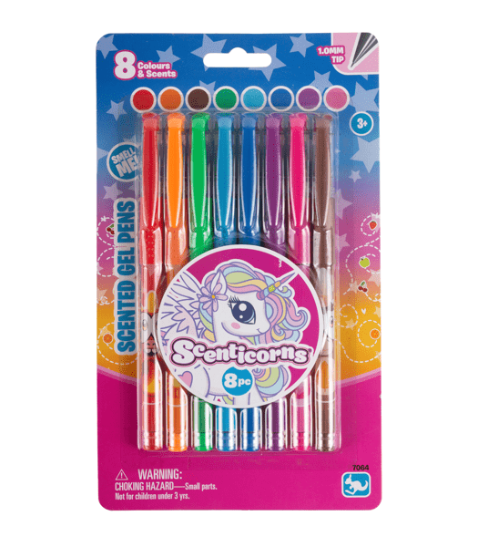 Scenticorns Scented 8 Gel Pens Target Australia