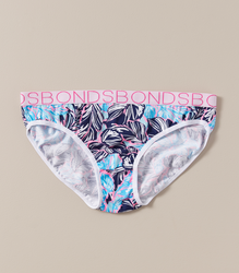 Bonds Girls Bikini Briefs 7 Pack - Felicity Flamingo