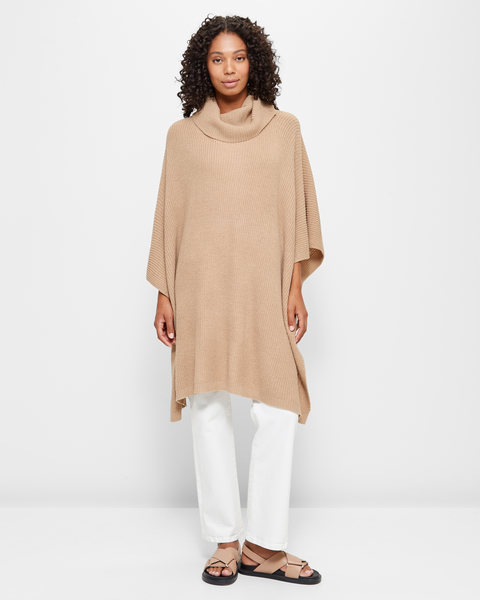 Rib Knit Poncho | Target Australia