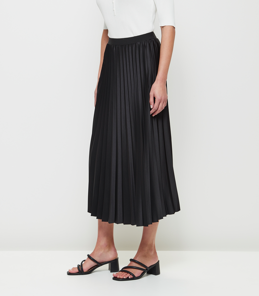 Black pleated shop midi skirt target