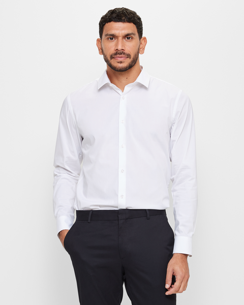 Preview Slim Stretch Business Shirt | Target Australia