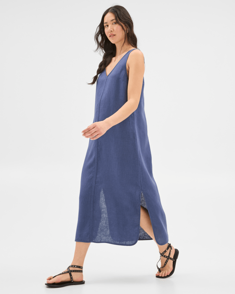 denim a-line mini dress English Factory main image 0