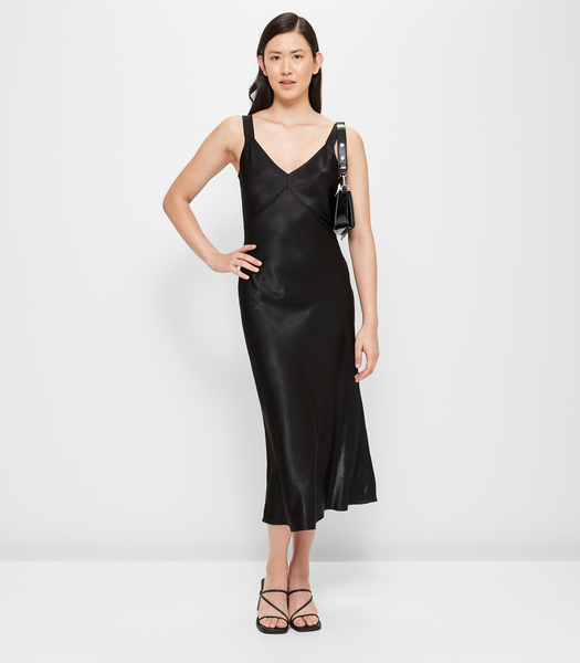 Satin V-Neck Slip Dress - Preview | Target Australia