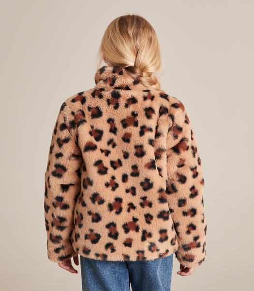 H&m faux fur sales leopard coat