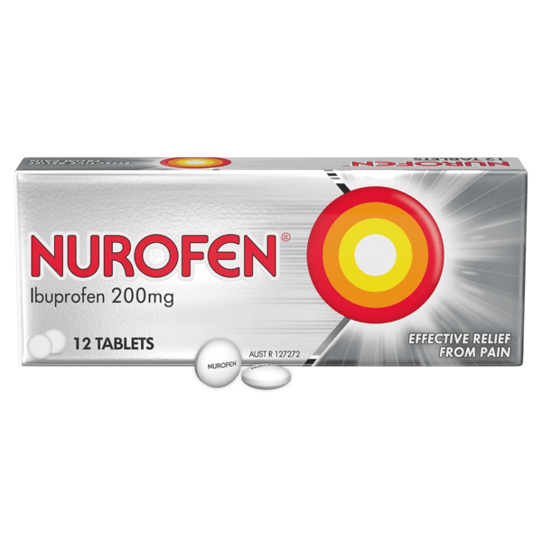 Nurofen Ibuprofen 200mg Tablets 12 Pack Target Australia
