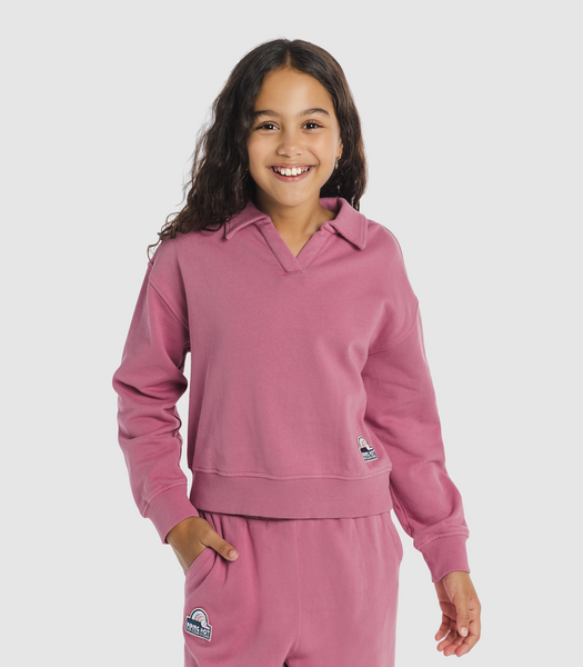 Piping Hot Garment Dye Polo Jumper | Target Australia