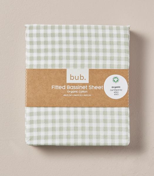 bub. Organic Cotton Fitted Sheet Target Australia