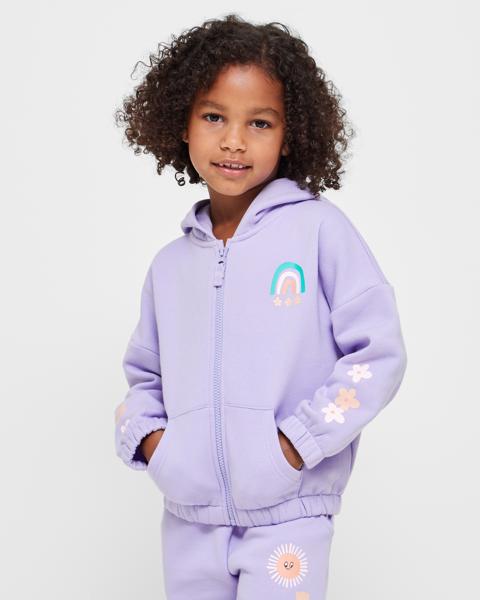 Zip Thru Print Hoodie Target Australia