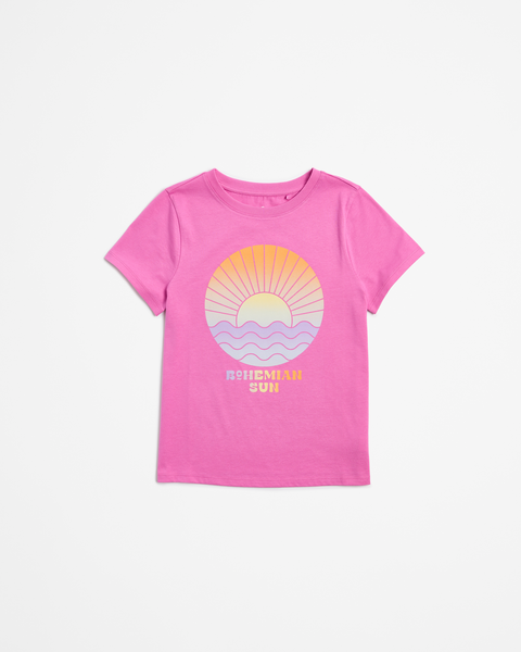 Organic Cotton Graphic Print T-shirt - Hot Pink | Target Australia