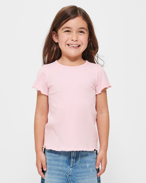 Australian Cotton Girls Rib T-shirt - Pink | Target Australia