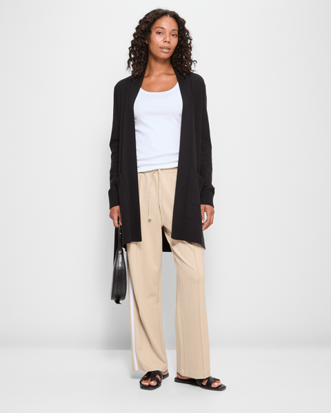 Edge To Edge Tassel Pocket Cardigan