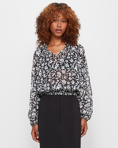 Petites Shirred Waist Blouse - Dannii Minogue | Target Australia