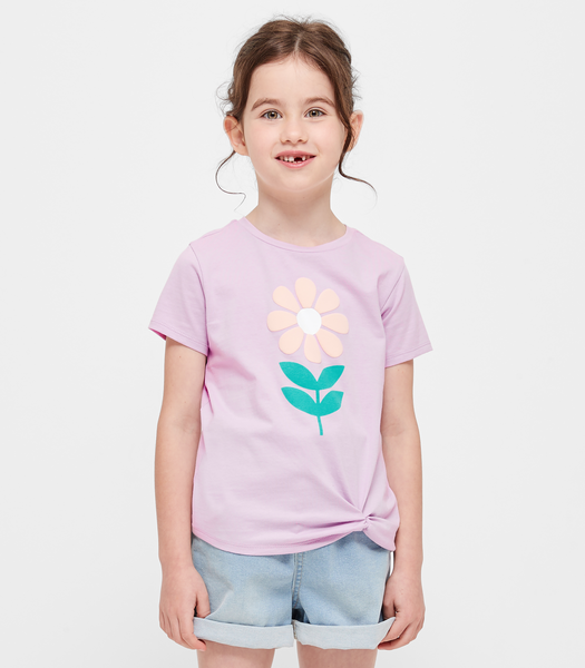 Twist Front Flower T-shirt | Target Australia