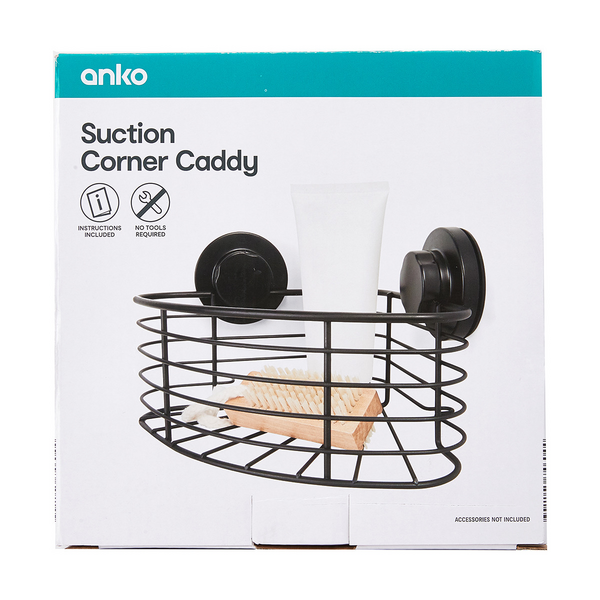 Black Suction Corner Caddy Anko Target Australia