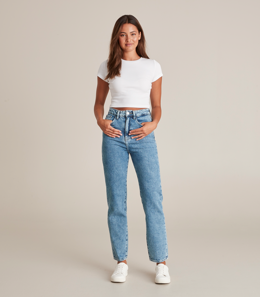 Lily Loves High Rise Straight Leg Jeans | Target Australia