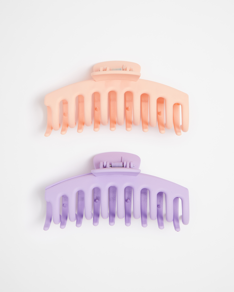 2 Pack Round Claw Hair Clips | Target Australia