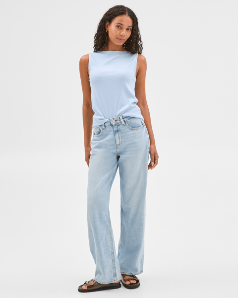 Soft Touch Boat Neck Rib Tank Top | Target Australia