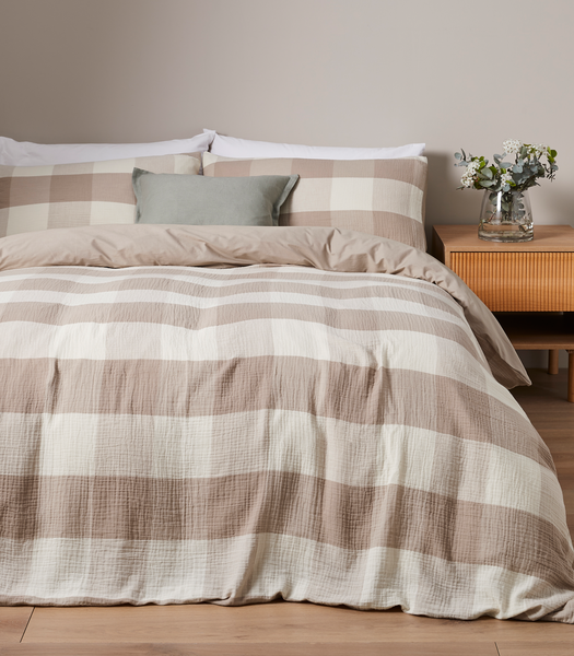 Caine Check Quilt Cover Set | Target Australia