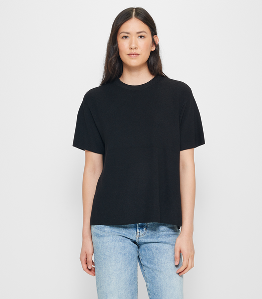 Lounge Knit T-Shirt - Black | Target Australia