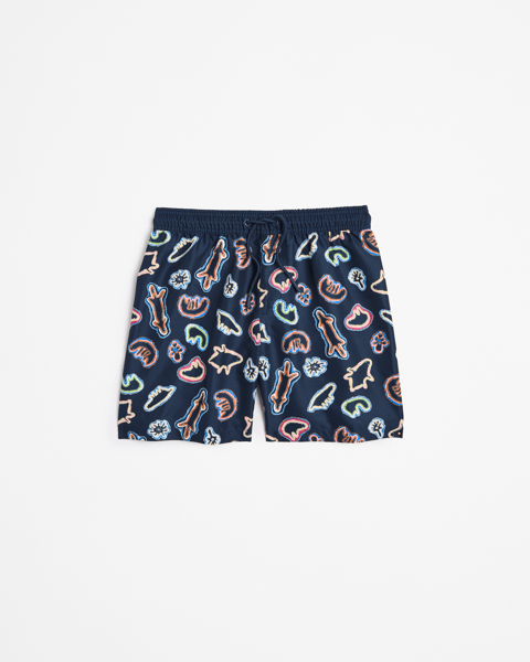 Boy's Youth Boardshort Bundle in Blue and Yellow main image 0
