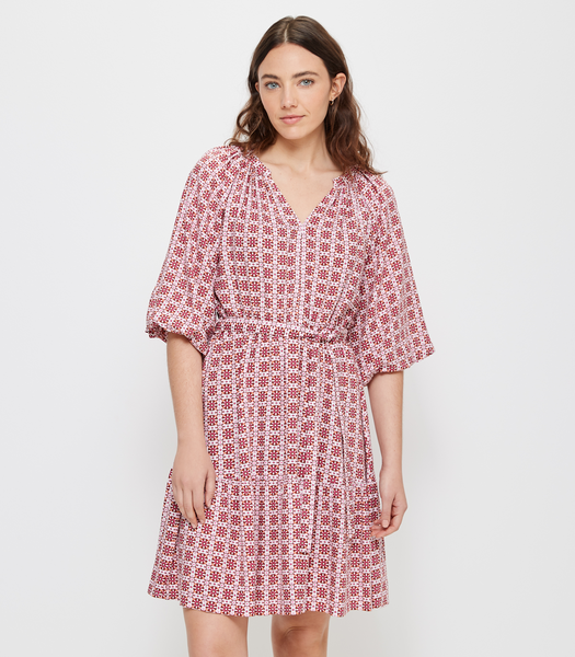 Volume Sleeve Belted Mini Dress | Target Australia