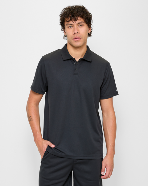 Active Sports Polo Top - Black | Target Australia