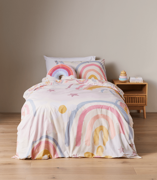 Tori Rainbow Kids Quilt Cover Set Target Australia