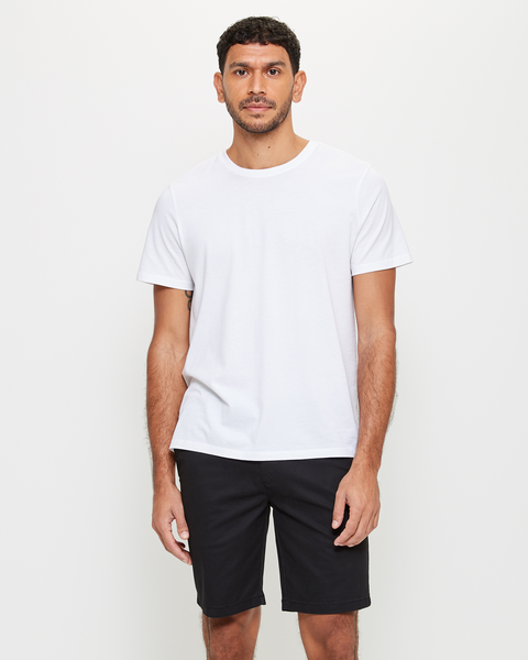 Slim Stretch Chino Shorts - Black | Target Australia