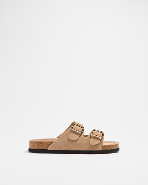 Girls Youth leather Moulded Cork Sandal