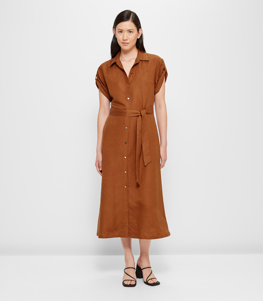 Linen Blend Shirt Dress - Preview | Target Australia
