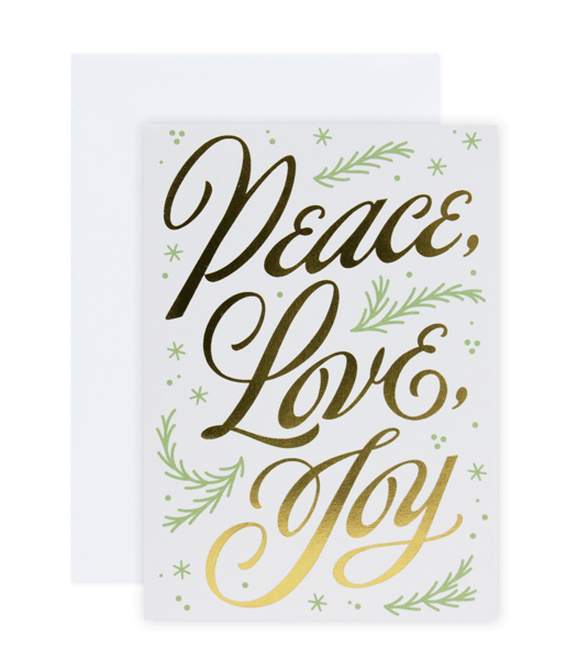 Hallmark 10 Pack Christmas Cards Peace, Love, Joy Target Australia