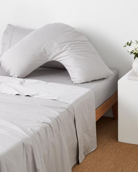 Supima 400 Thread Count Posture Pillowcase Silver Target Australia