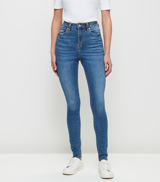 Sophie Skinny High Rise Full Length Denim Jeans - Mid Wash | Target ...