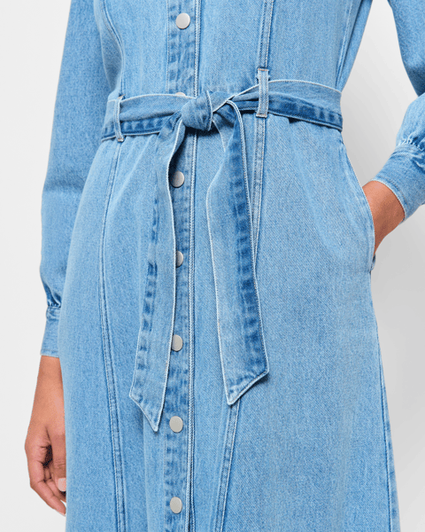target denim dress long sleeve INSPIRE CHIC Women's Denim Fall Long Sleeve Button Front Mini Jean Shirt Dresses Small Blue