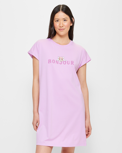 Print Sleep T Shirt Nightie Bonjour Orchid Target Australia