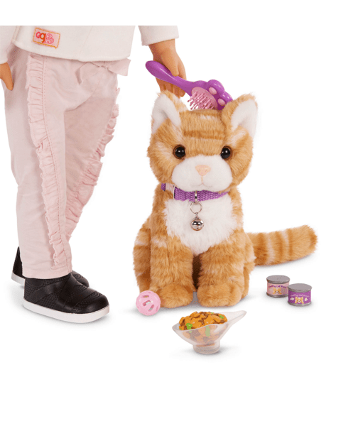 Our Generation Hop In Cat Carrier Pet Carrier Plush Kitten Set for