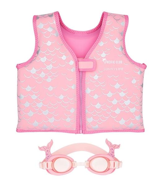 Pacific Club x Sunnylife Float Vest & Goggles Set Pearl the Mermaid