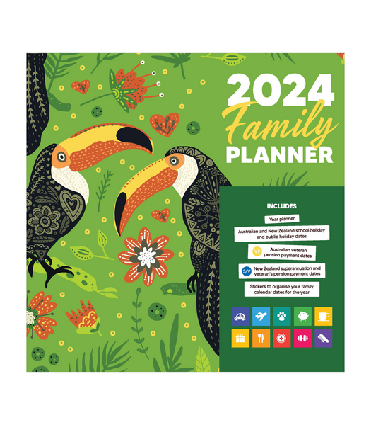 2024 Family Planner Square Calendar Target Australia